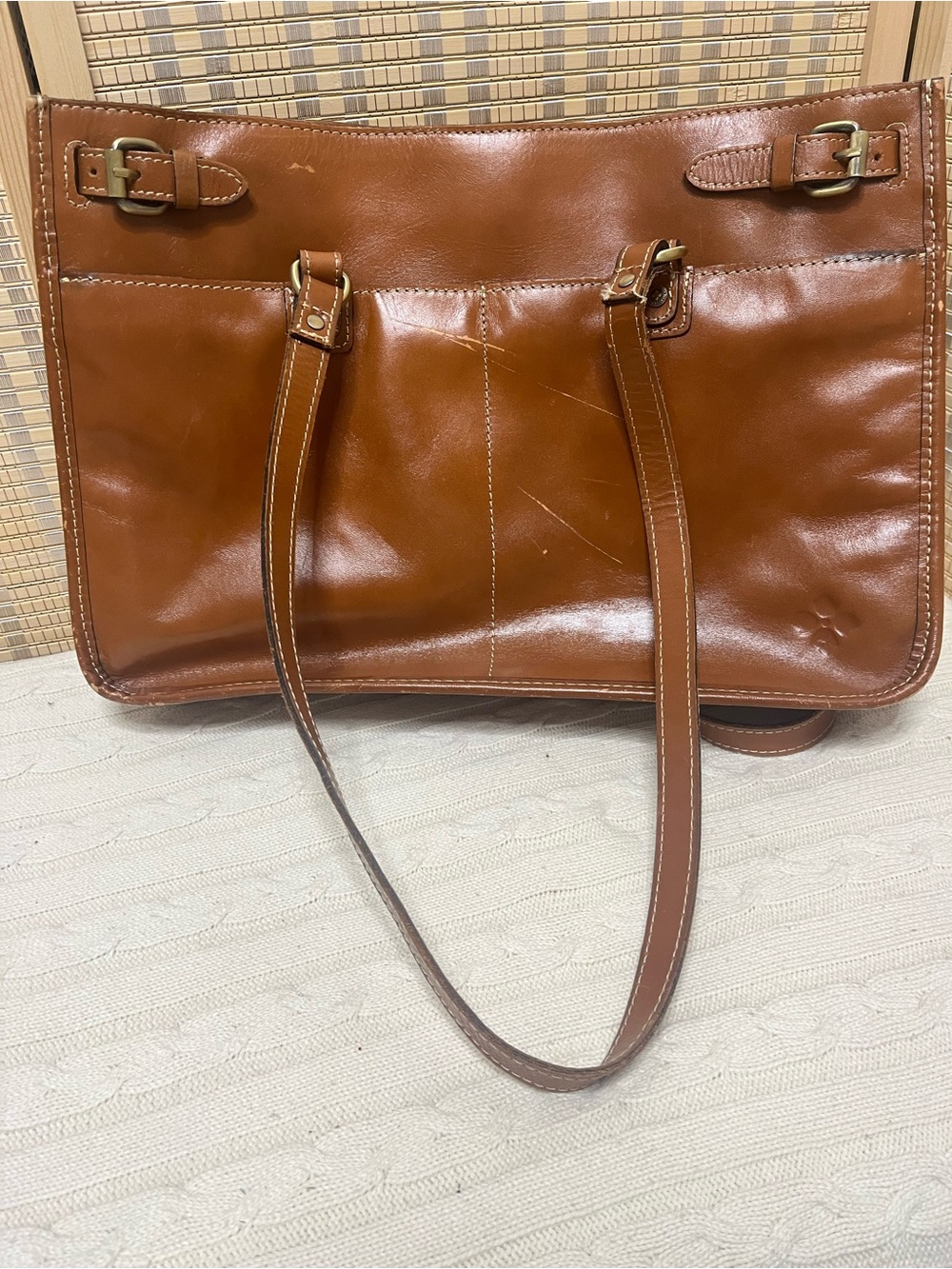 Patricia Nash leather tote bag academy office